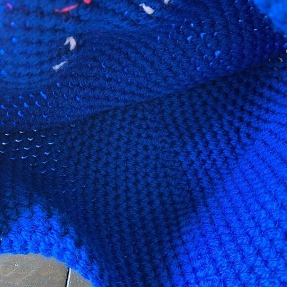 Grover Sesame Street Blue Children’s Crochet Knitted Hat Blue 1-2 Years Old - Picture 3 of 4